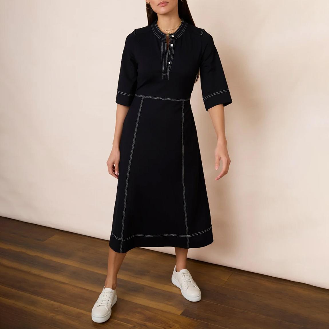 Navy Freya Ponte Dress main product photo