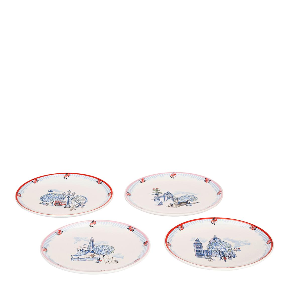 Set of 4 London Side Plates main product photo