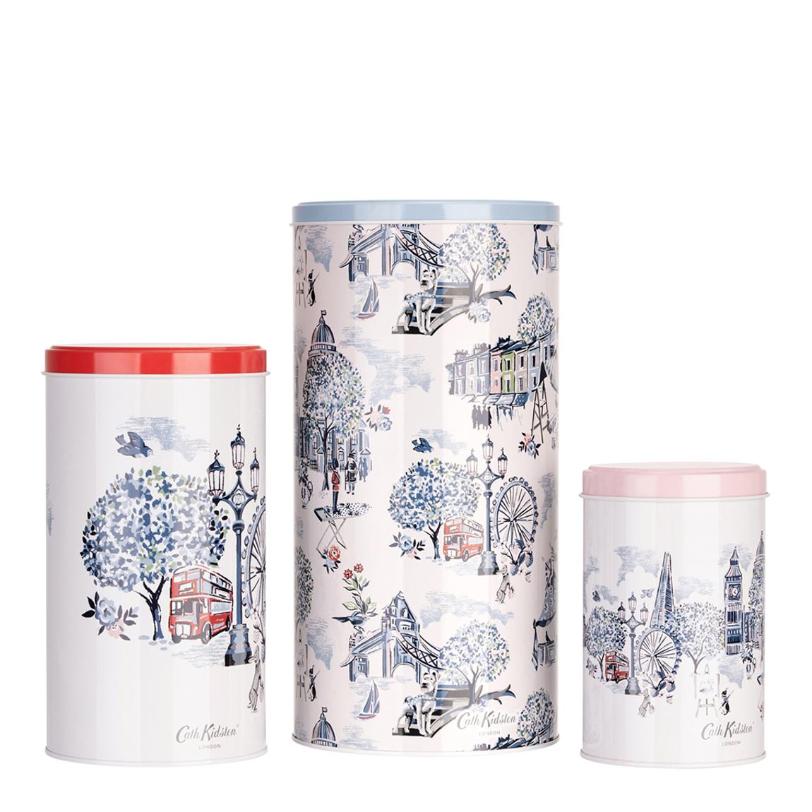 Set of 3 London Storage Tins main product photo