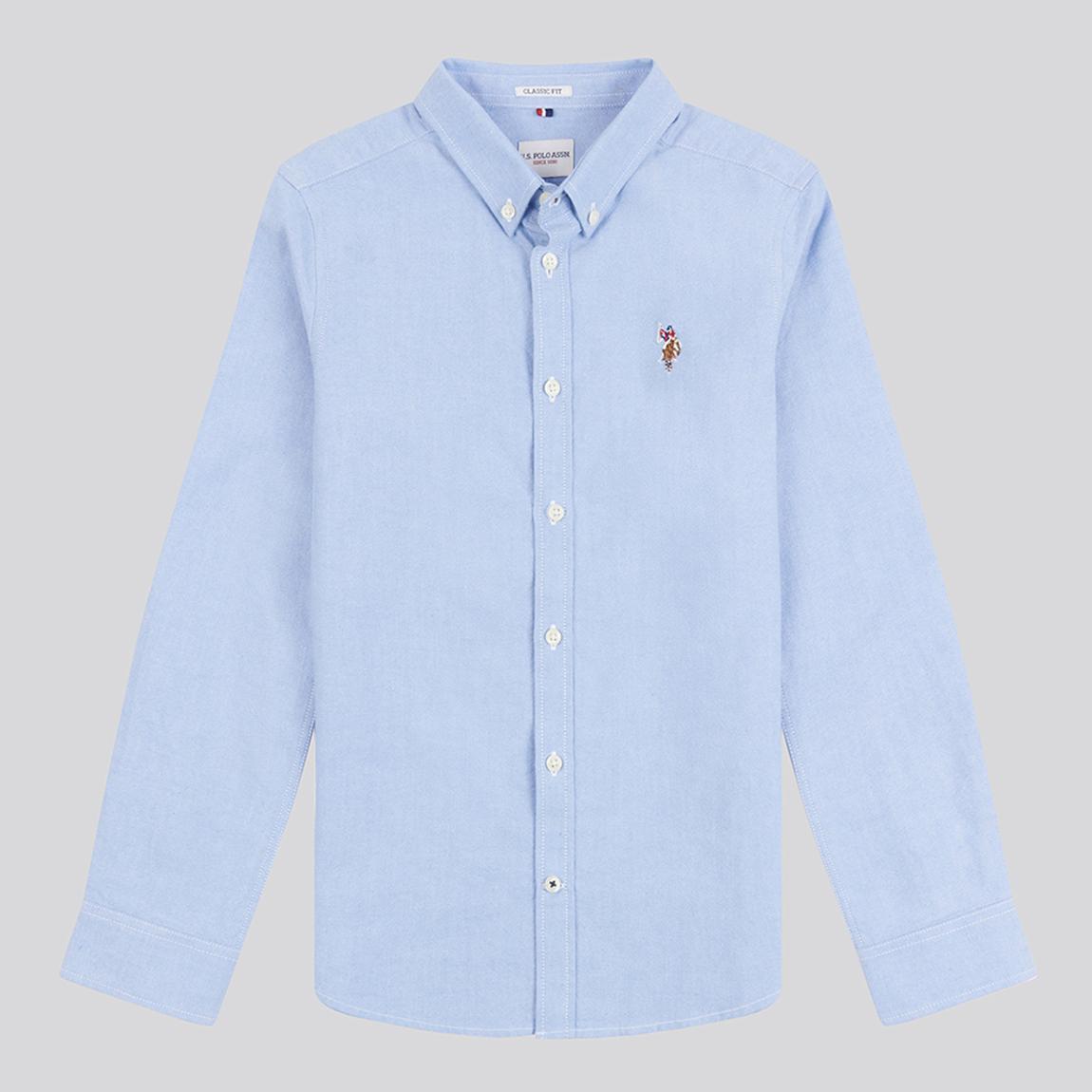Boy's Pale Blue Oxford Cotton Shirt main product photo