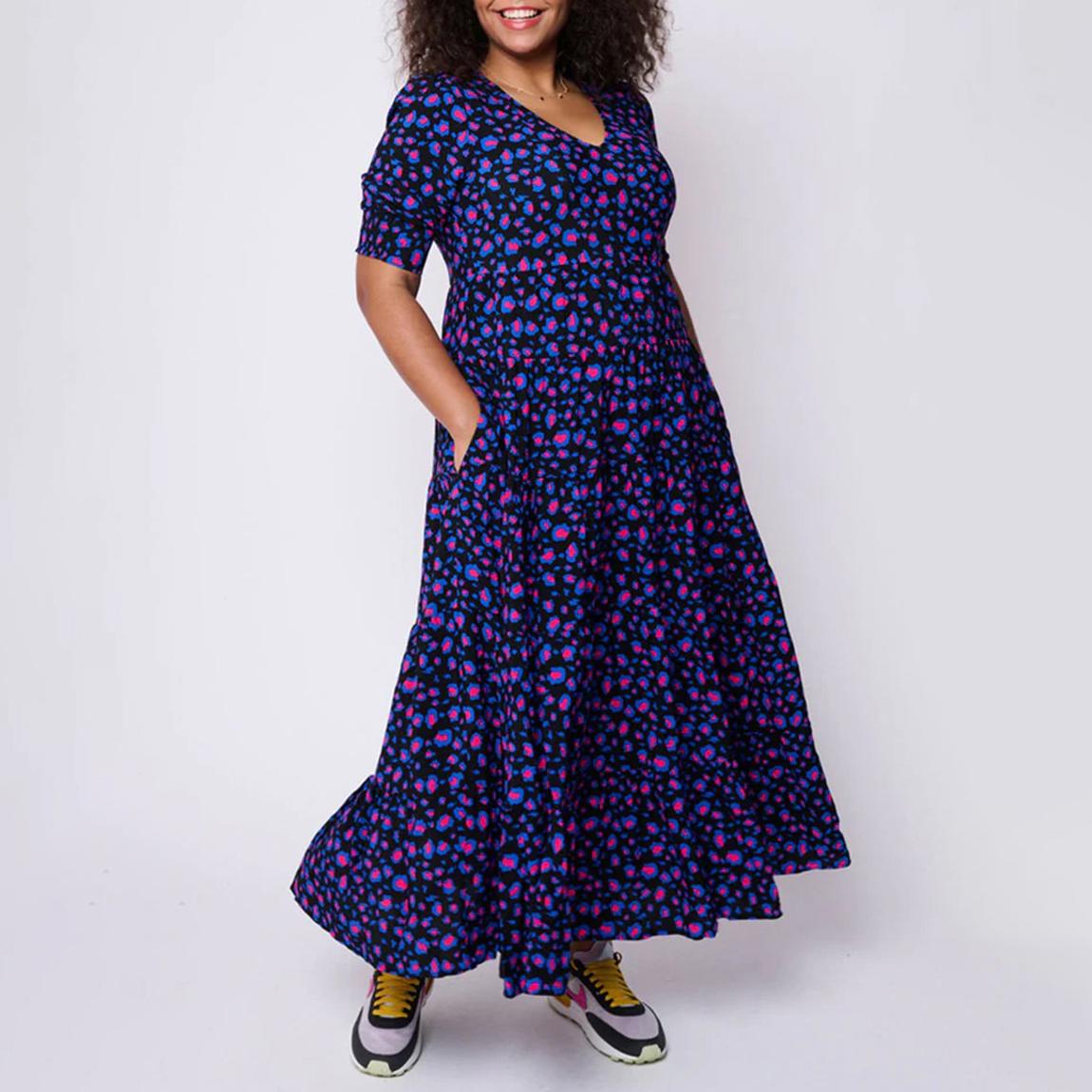 Blue Printed Dress main product photo