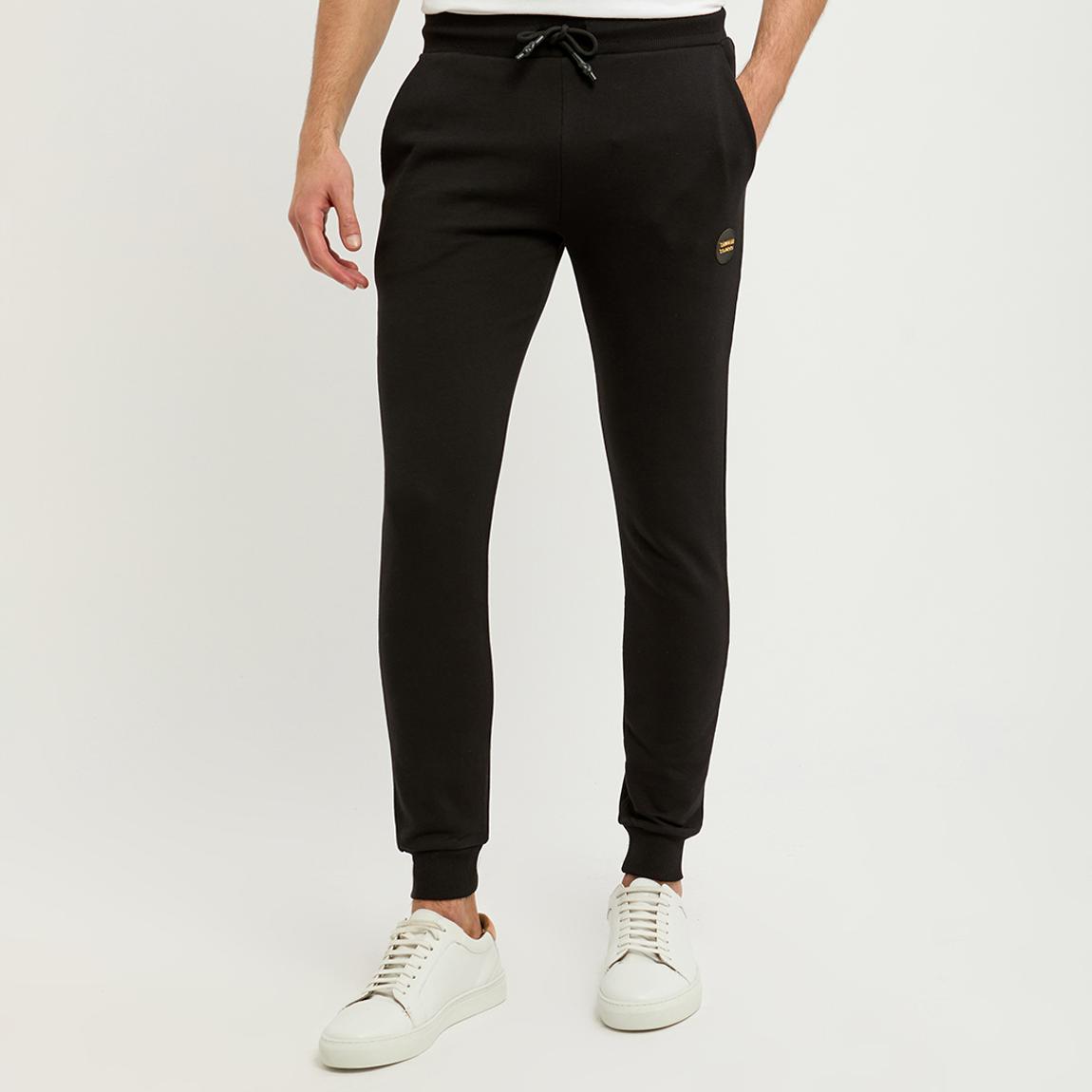 Black Brushed Fleece Joggers main product photo