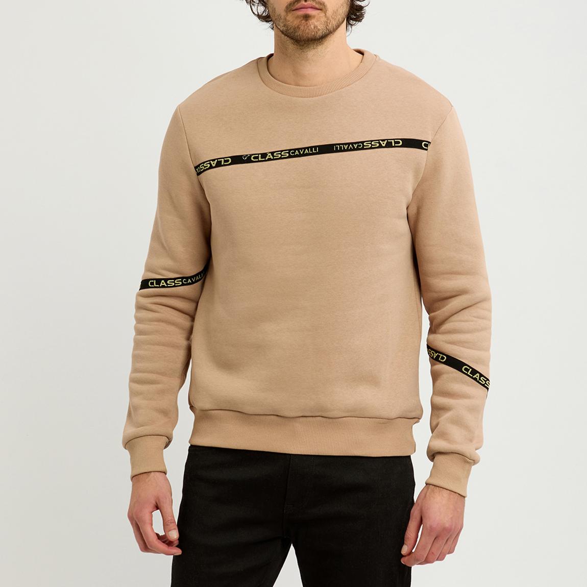 Camel Brushed Fleece Crew Sweatshirt main product photo