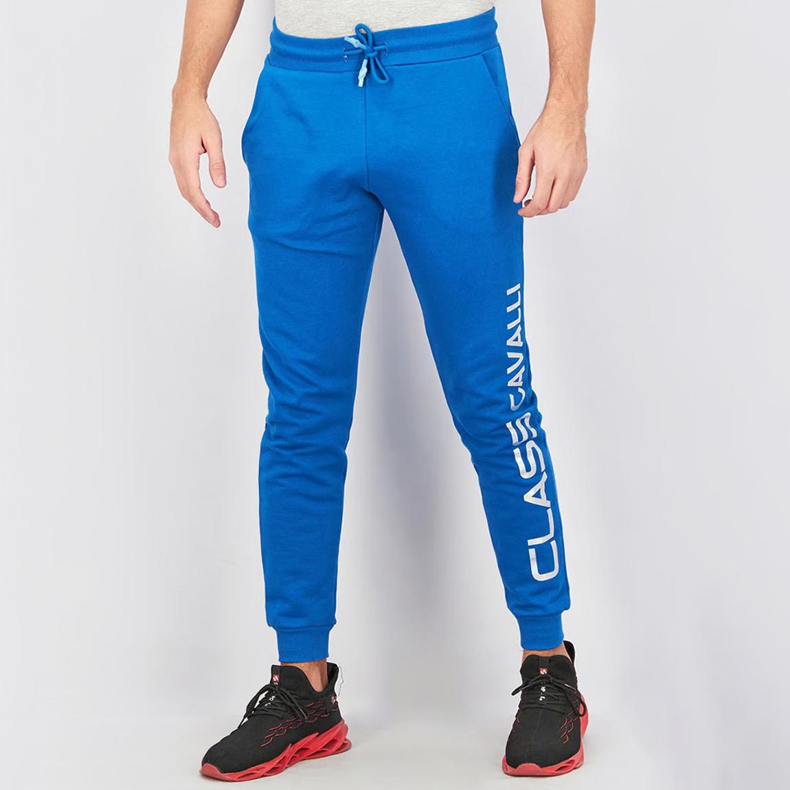 Blue Side Logo Cotton Fleece Joggers main product photo
