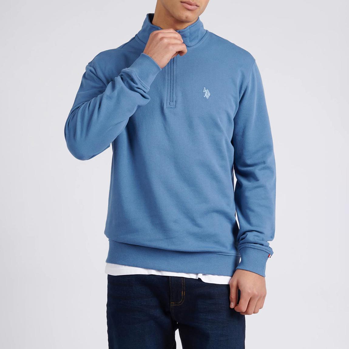 Blue 1/4 Zip Sweatshirt main product photo