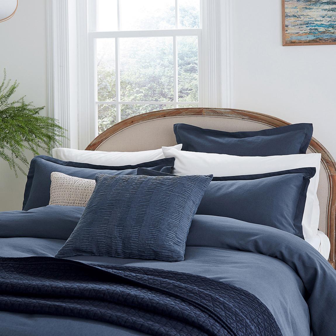 Ren Double Duvet Cover Set, Indigo main product photo