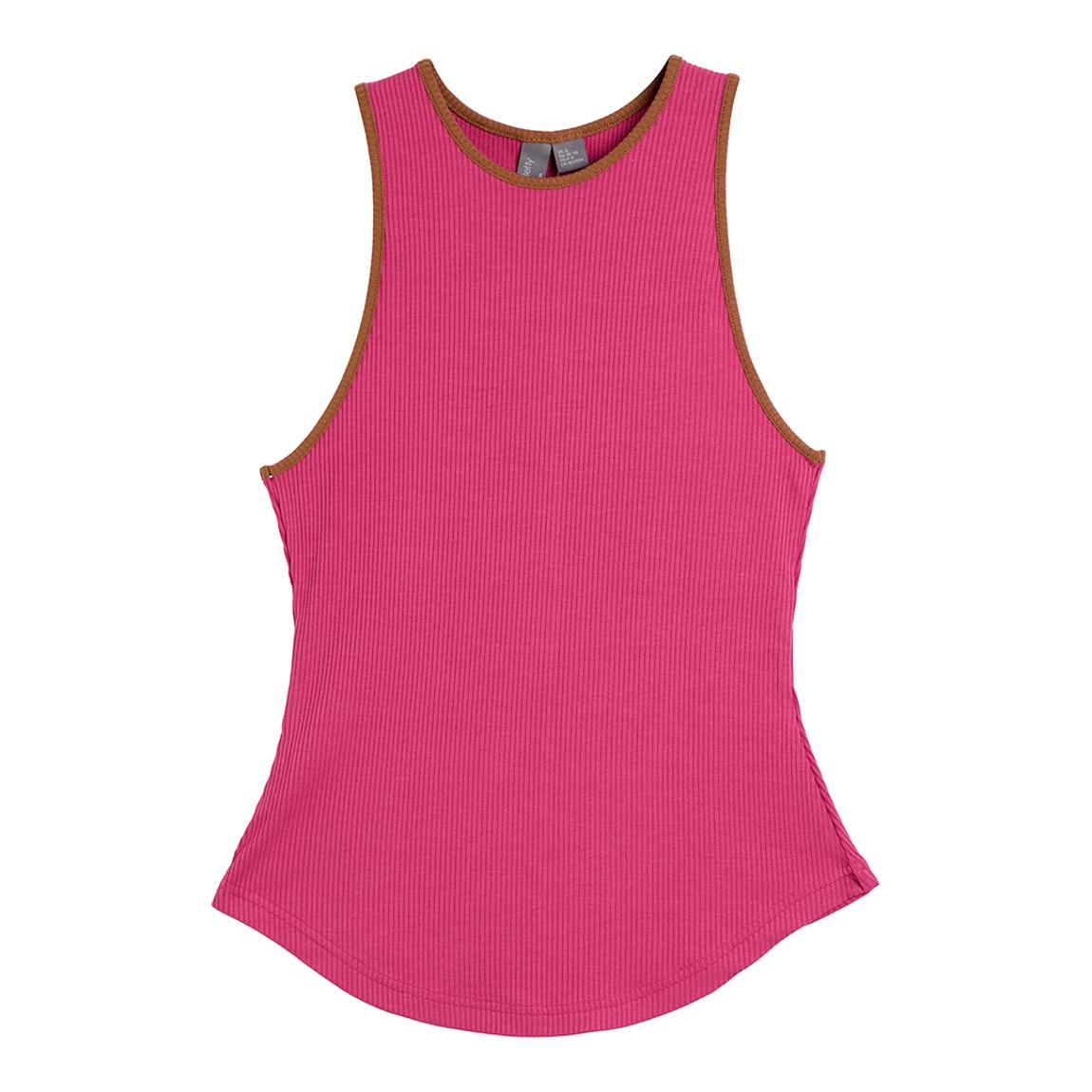 Pink Harper Racer Rib Tank main product photo
