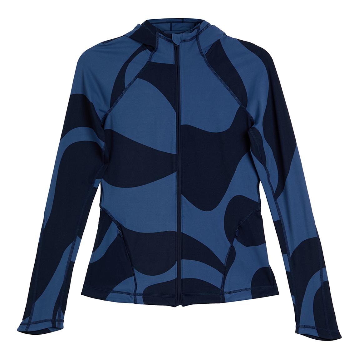 Blue Water Marble Print Super Soft Zip Up main product photo