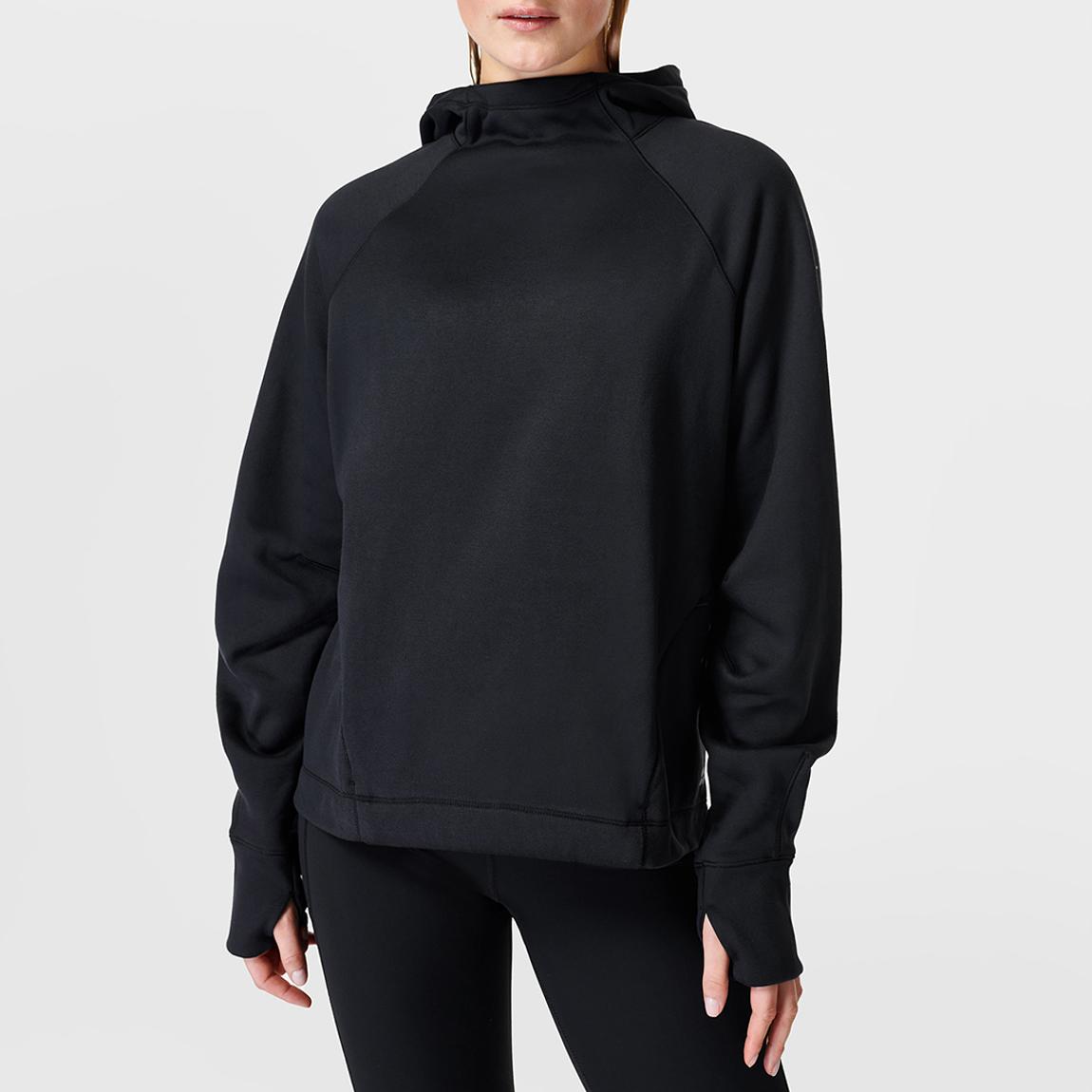 Black Warm Up Hoodie main product photo