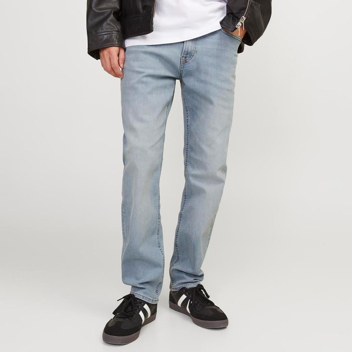 Blue Denim Cotton Blend Jeans main product photo