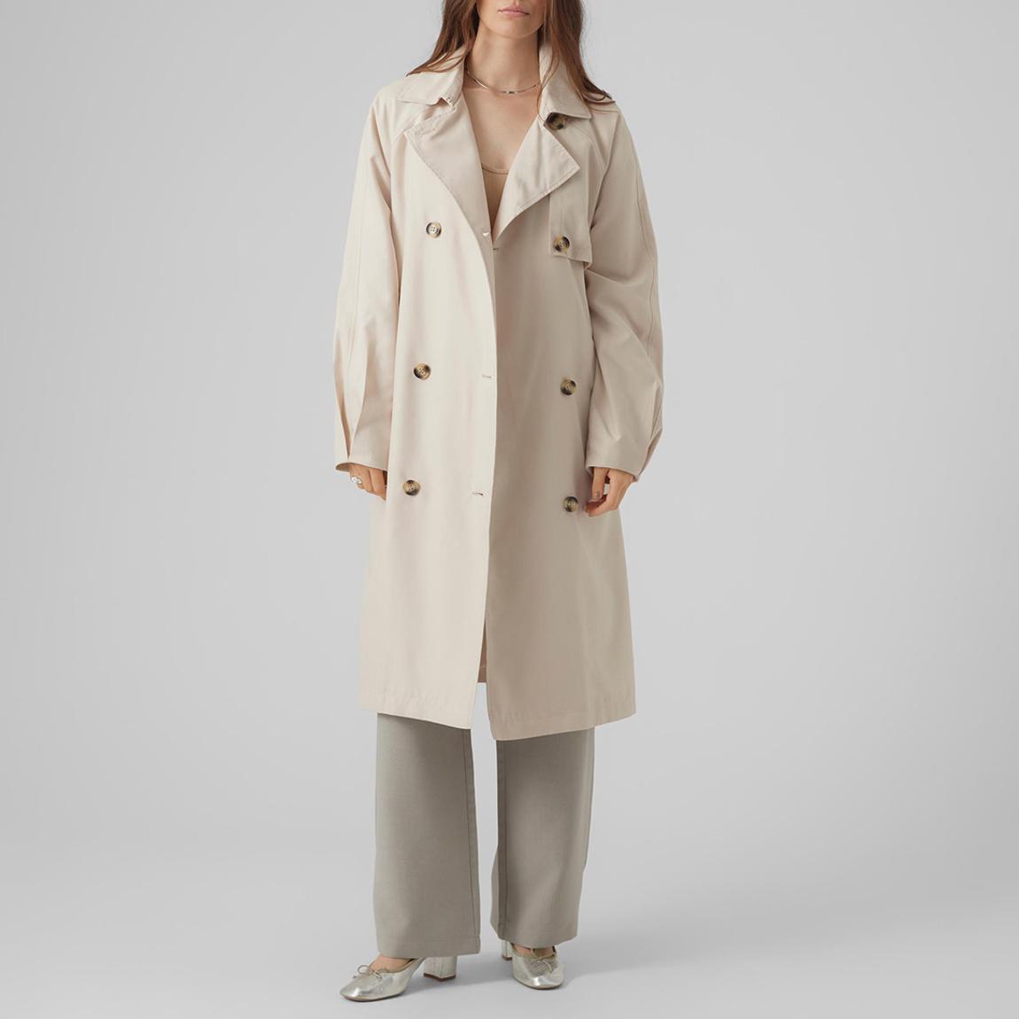 Oatmeal Trench Coat main product photo