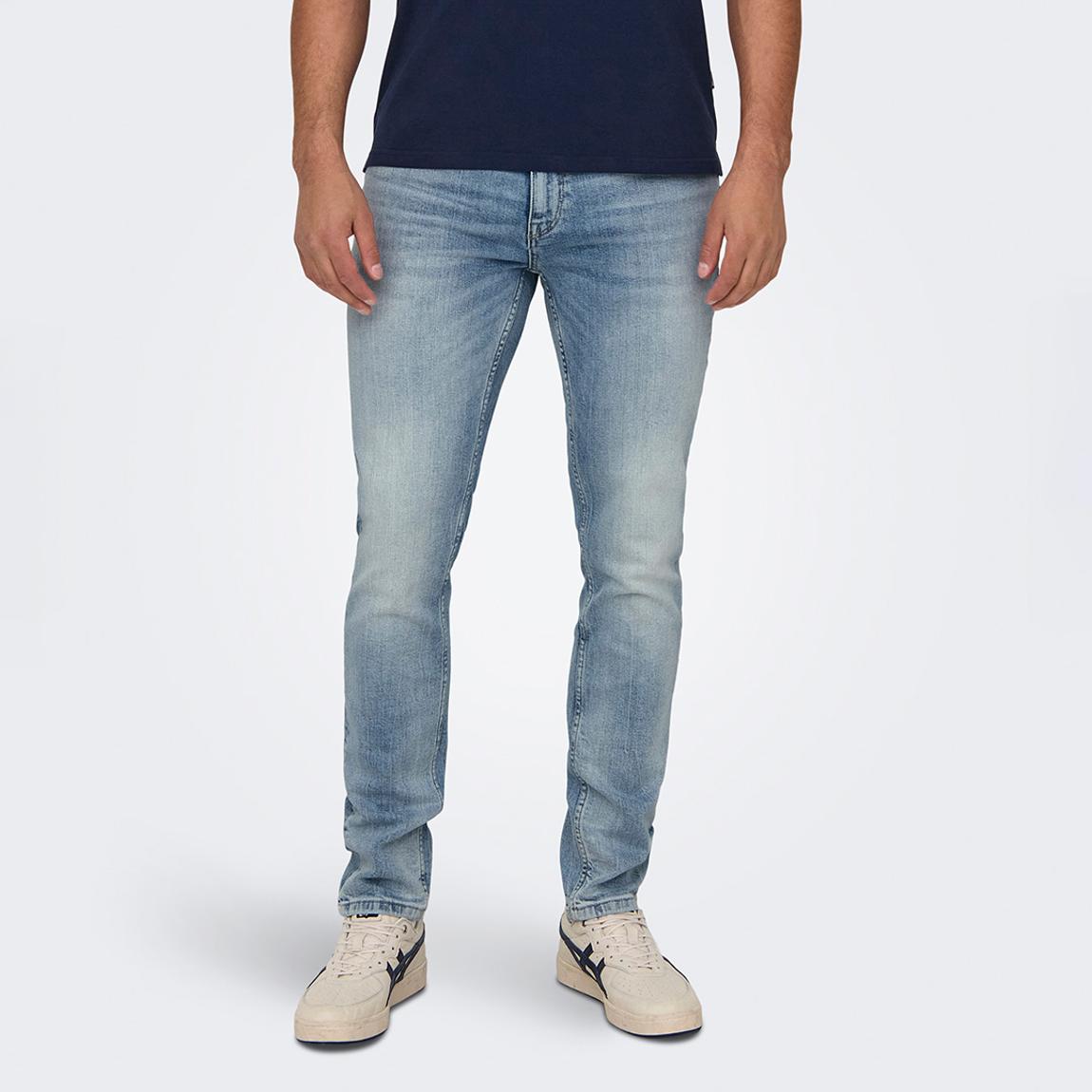 Light Blue Denim Slim Cotton Jeans main product photo