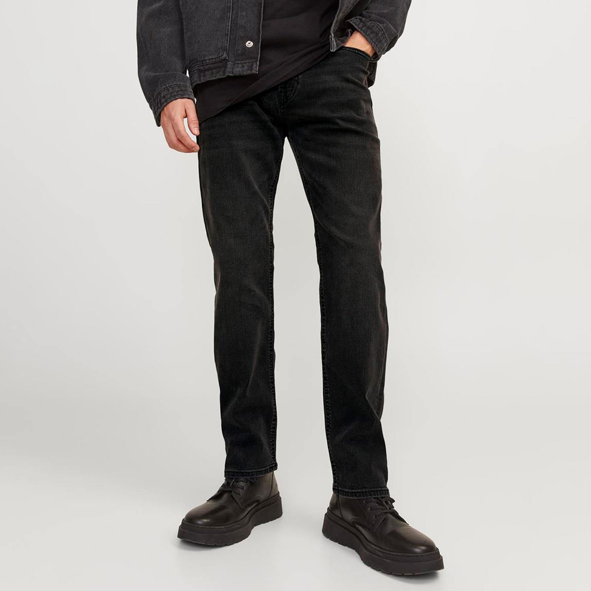 Black Denim Cotton Blend Jeans main product photo