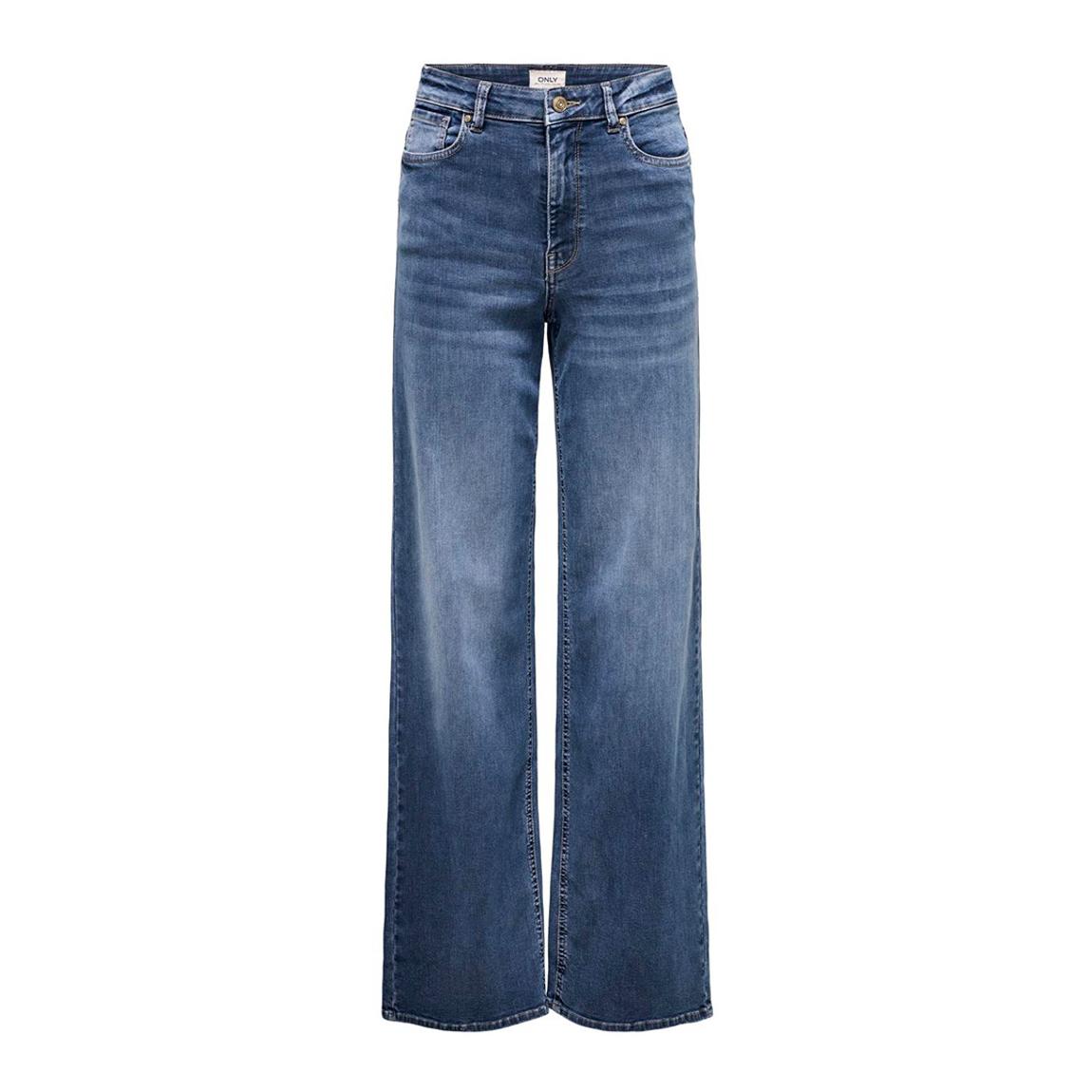 Medium Blue Denim Cotton Blend Jeans main product photo