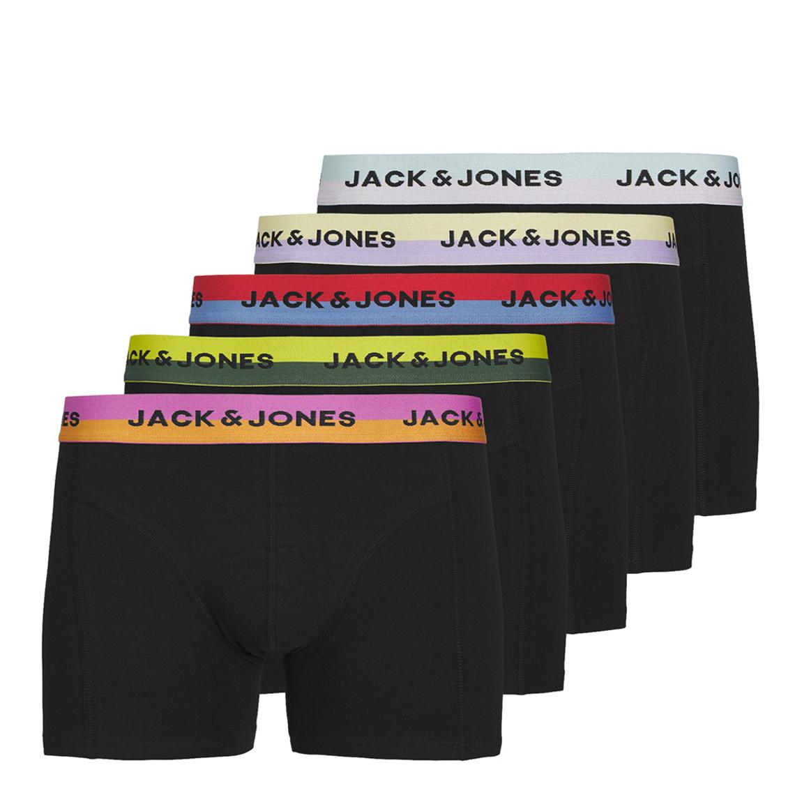 Black 5 Pack Cotton Blend Boxers main product photo