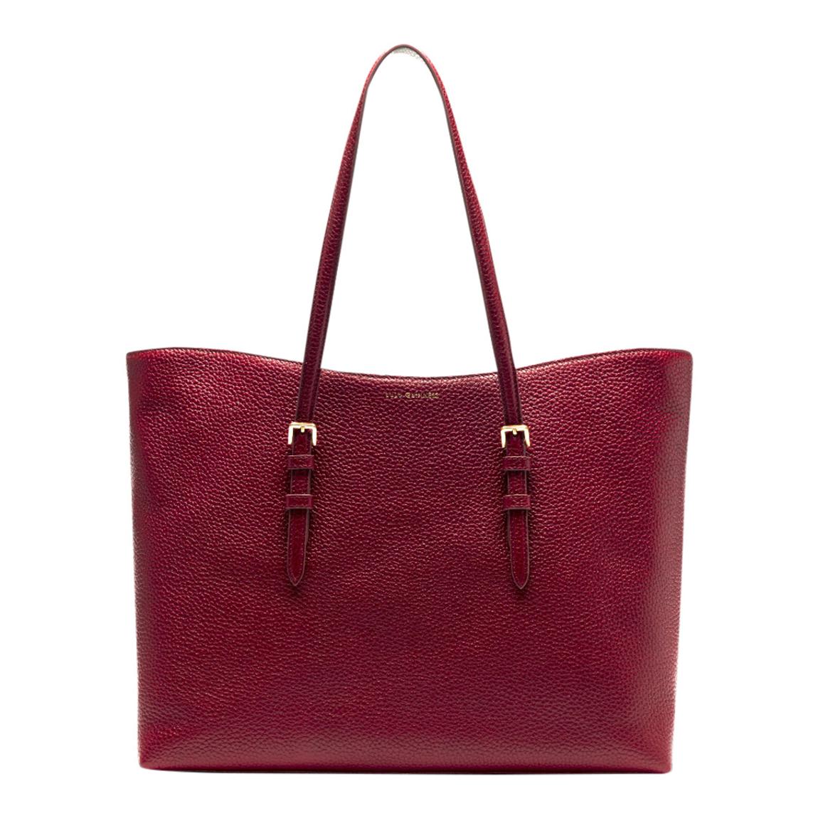 China Red M Reversible Handles Jude Tote Bag main product photo