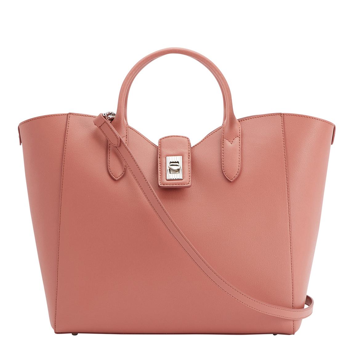 Agate Lip Turnlock Luella Textured Leather Tote Bag main product photo