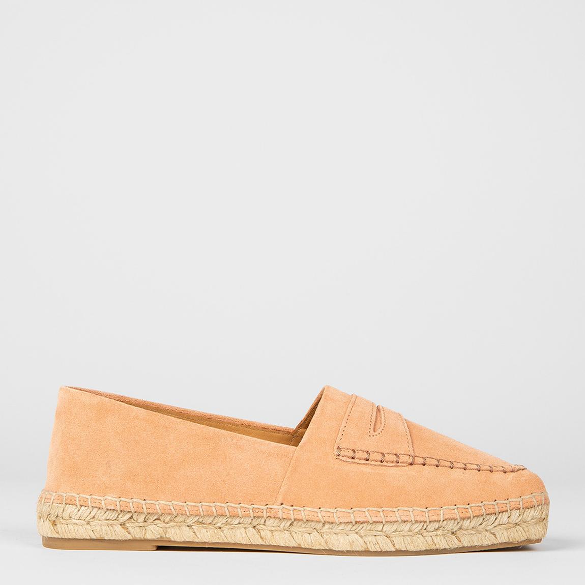 Orange Sabbia Leather Espadrilles main product photo