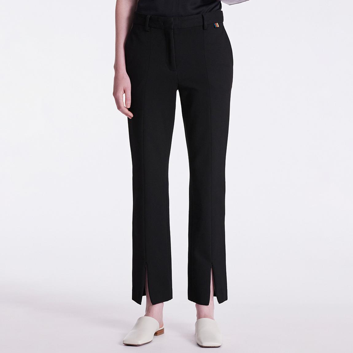 Black Slit Hem Trousers main product photo