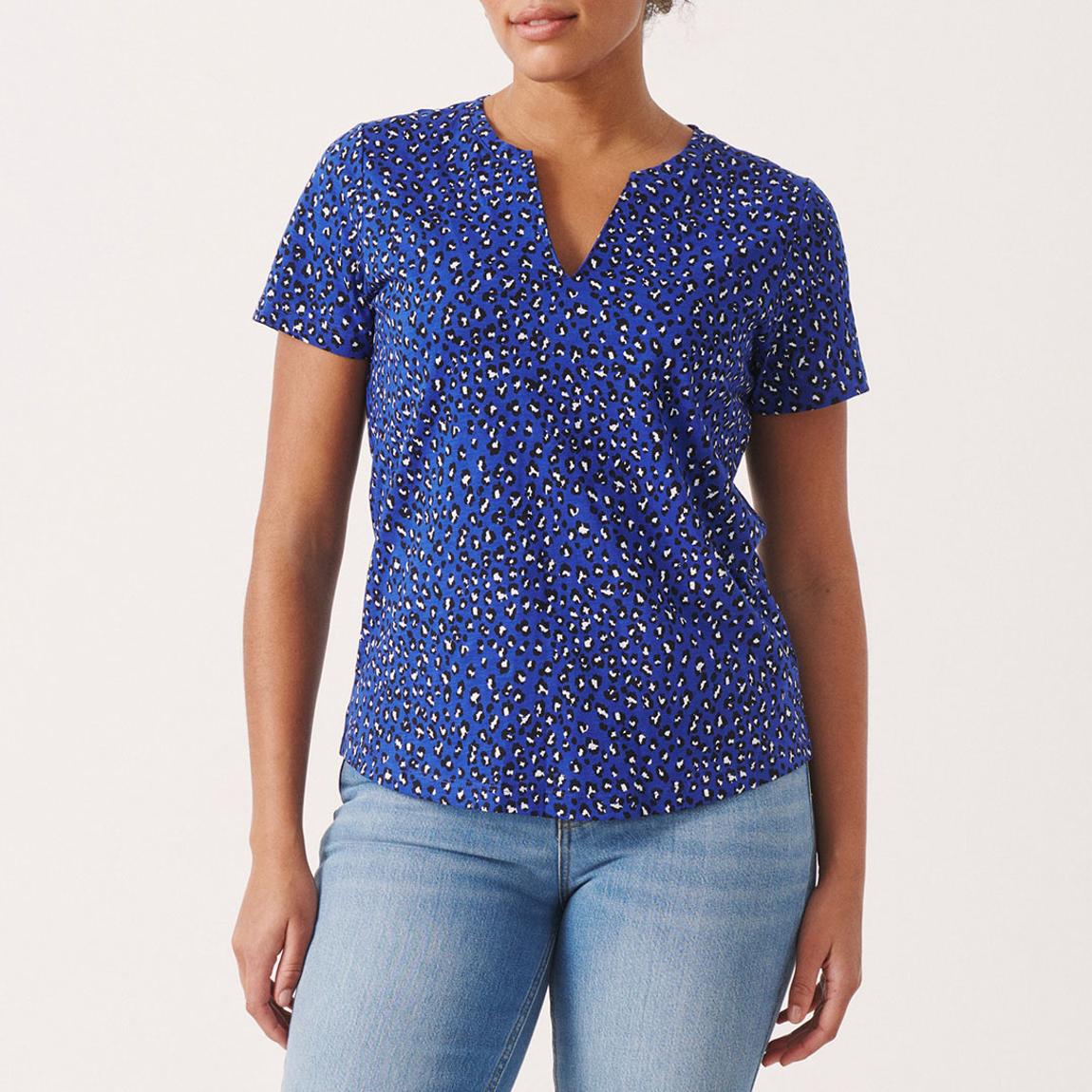 Blue Gesinas V-Neck Cotton Blouse main product photo