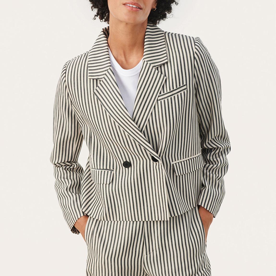 Black Stripe Caisha Blazer main product photo