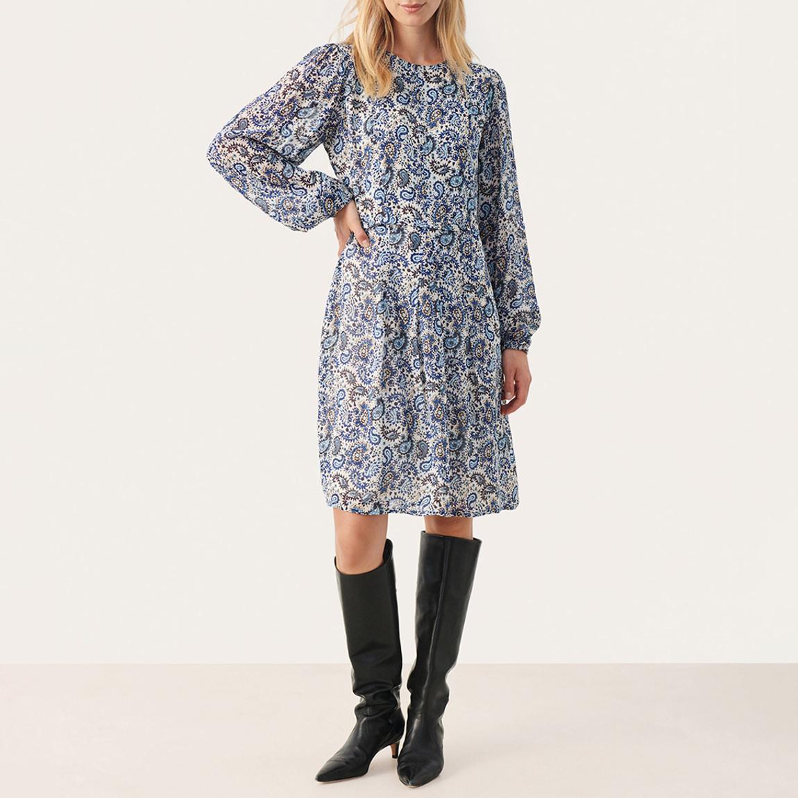 Blue Printed Cirkeline Dress main product photo