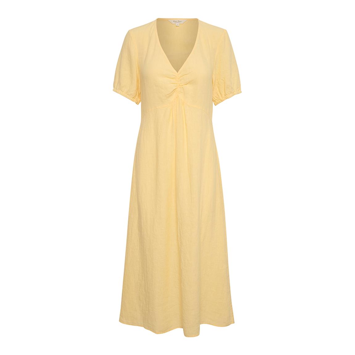 Yellow Linen Althea Dress main product photo