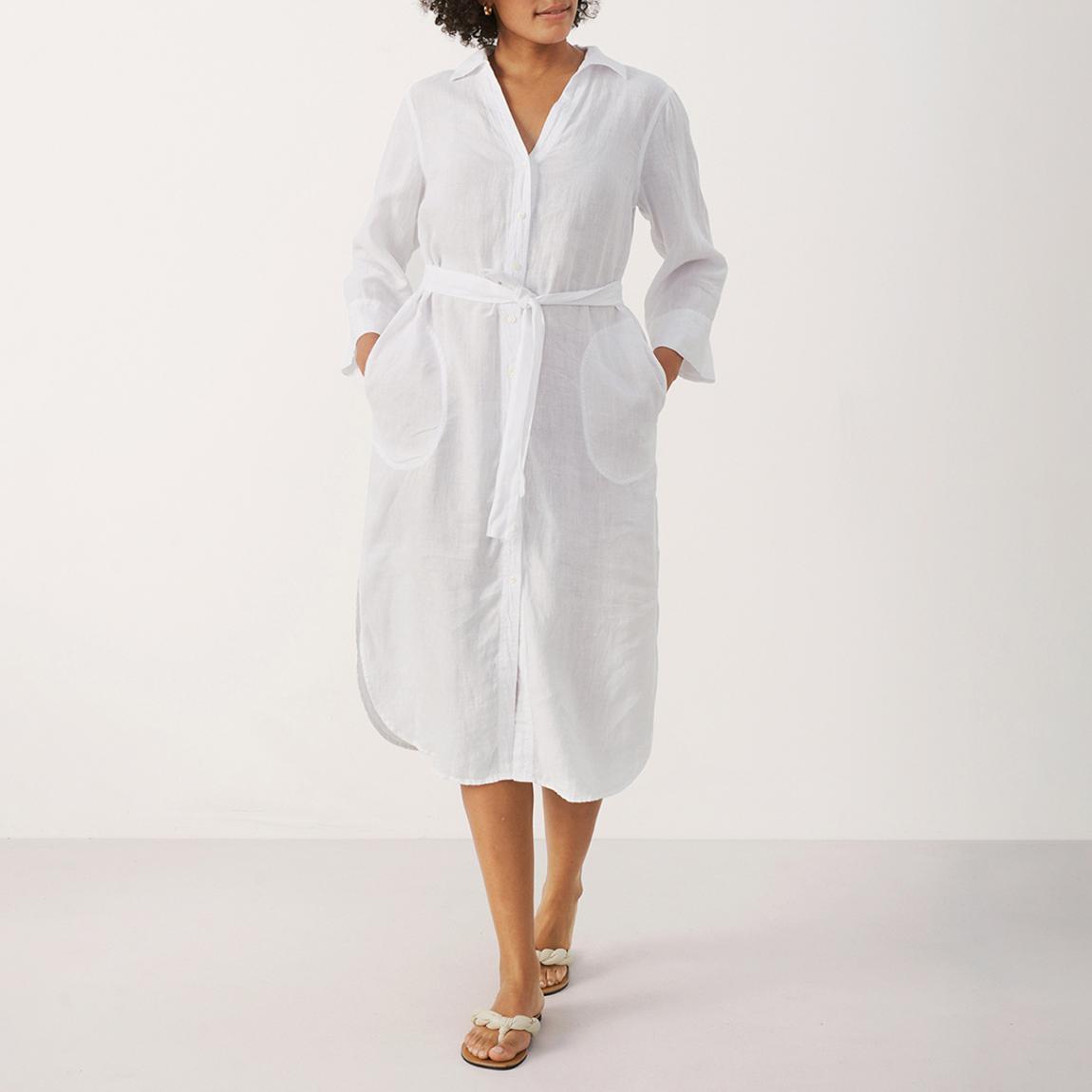 White Linen Andrea Dress main product photo