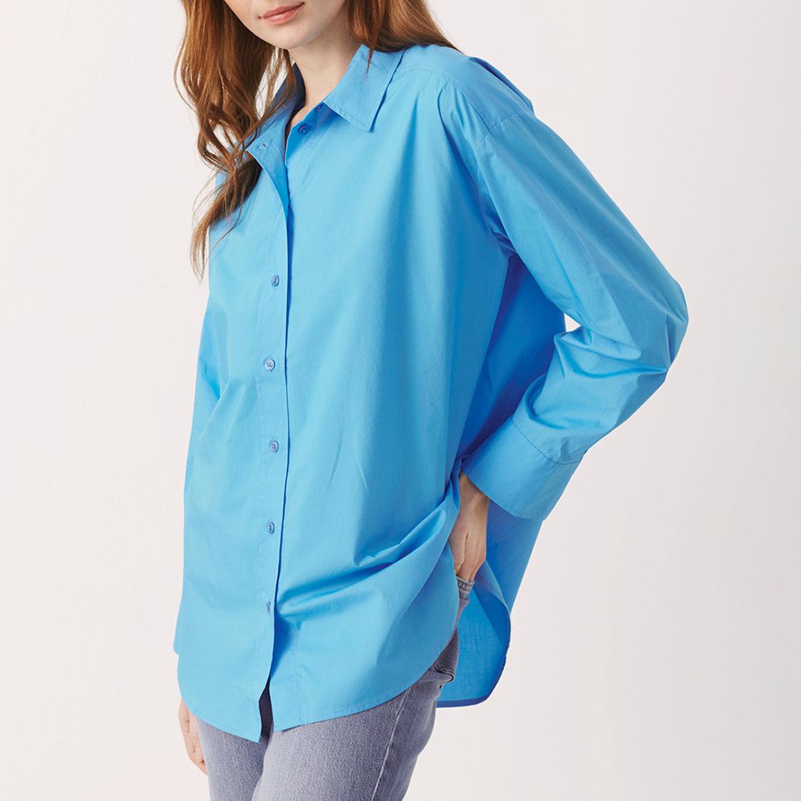 Sea Blue Cotton Savanna Blouse main product photo