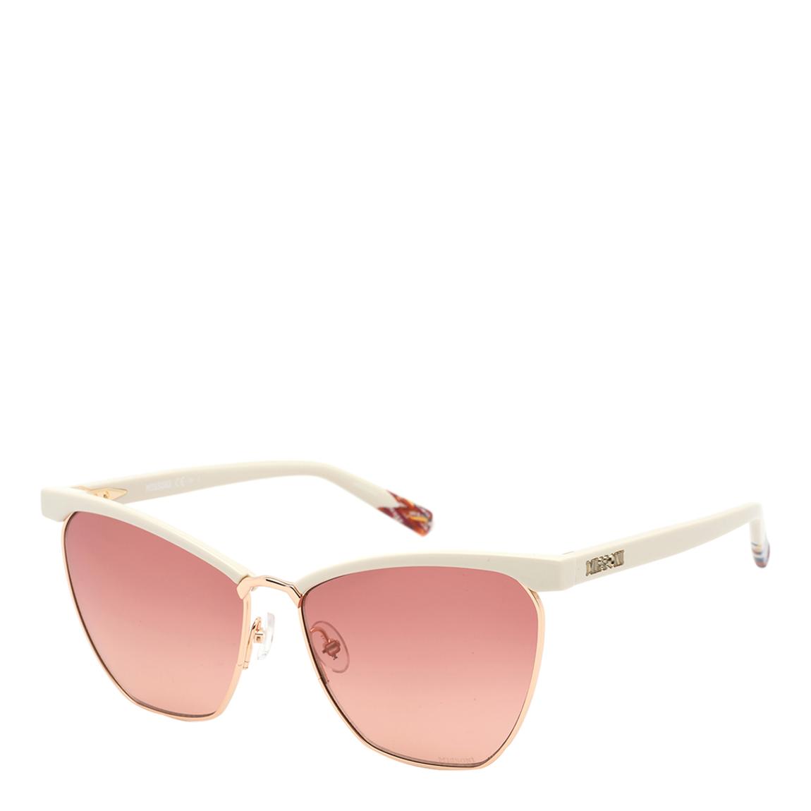 Women's Gold/Ivory Missoni Sunglasses 60mm main product photo