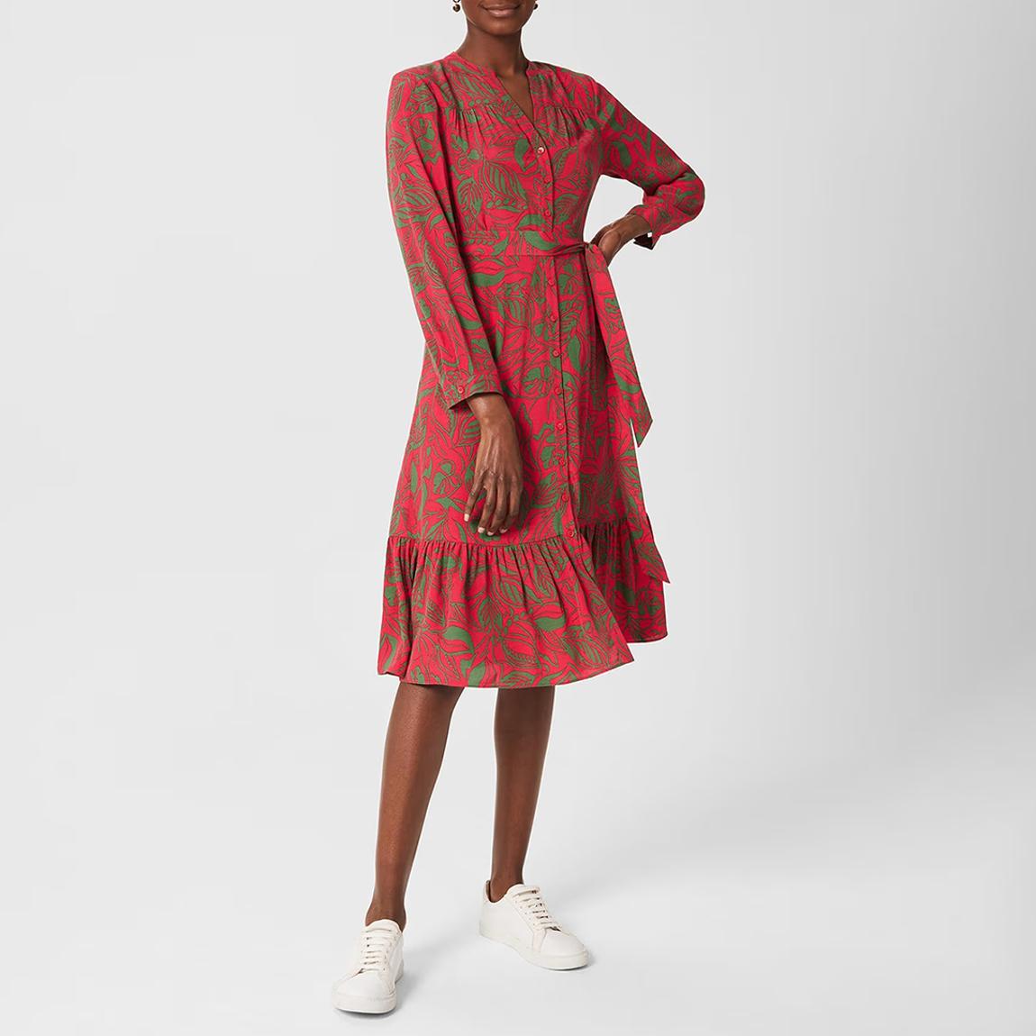 Red/Green Petite Clarisse Dress main product photo