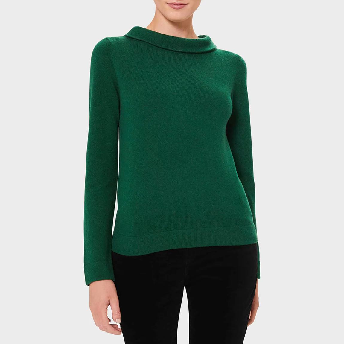 Green Audrey Cashmere Blend Jumper main product photo