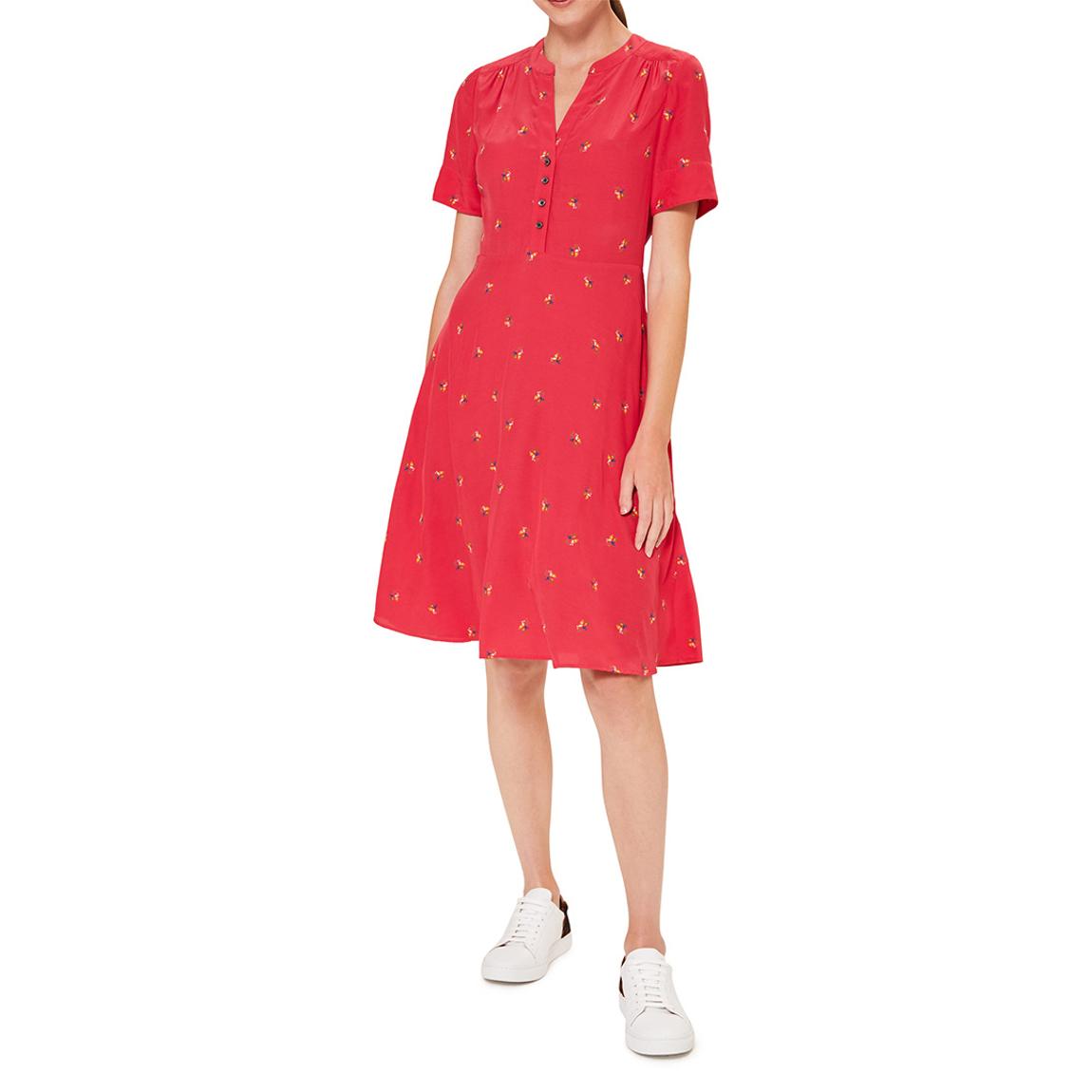 Red Jayde Printed Dress main product photo