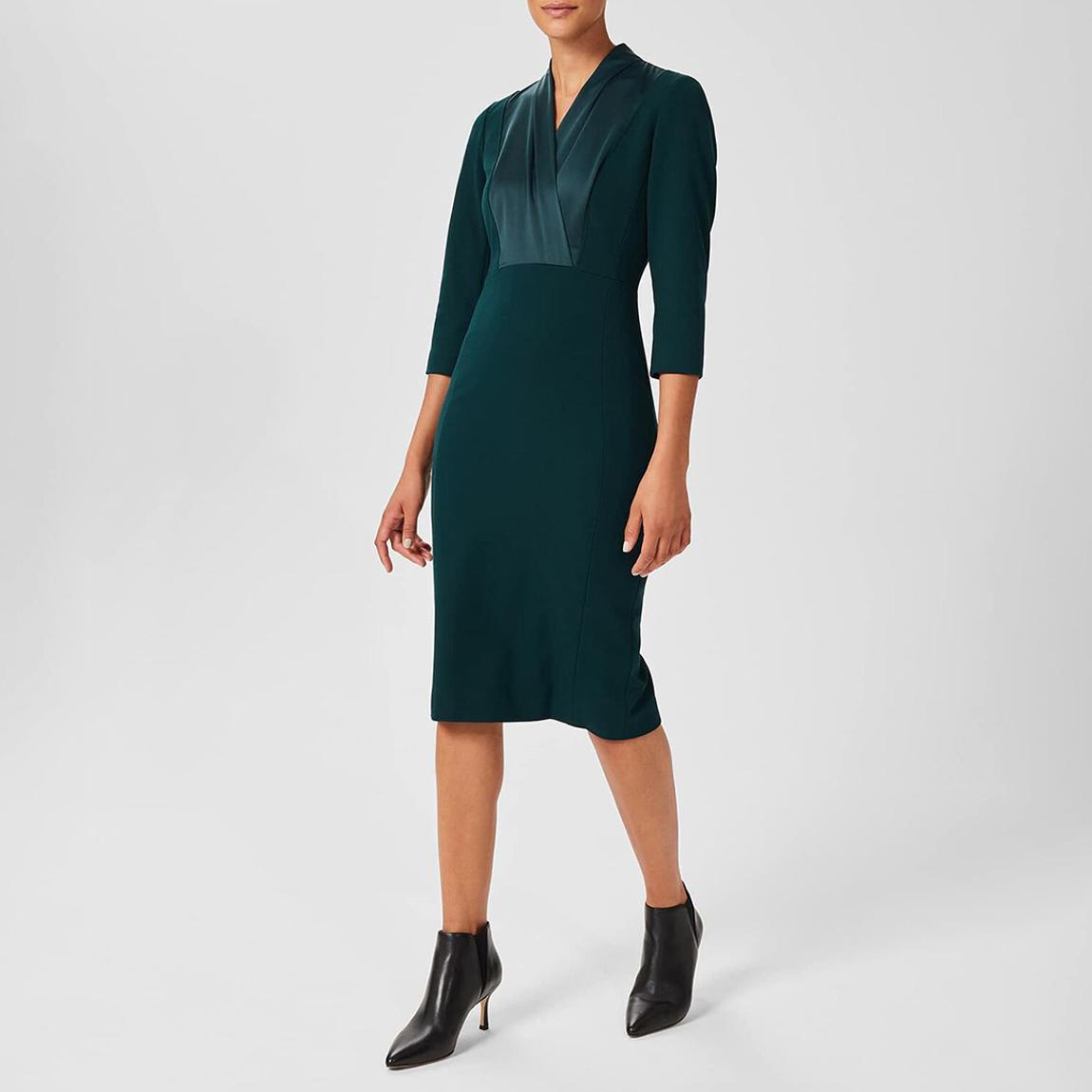 Dark Green Alisa Dress main product photo