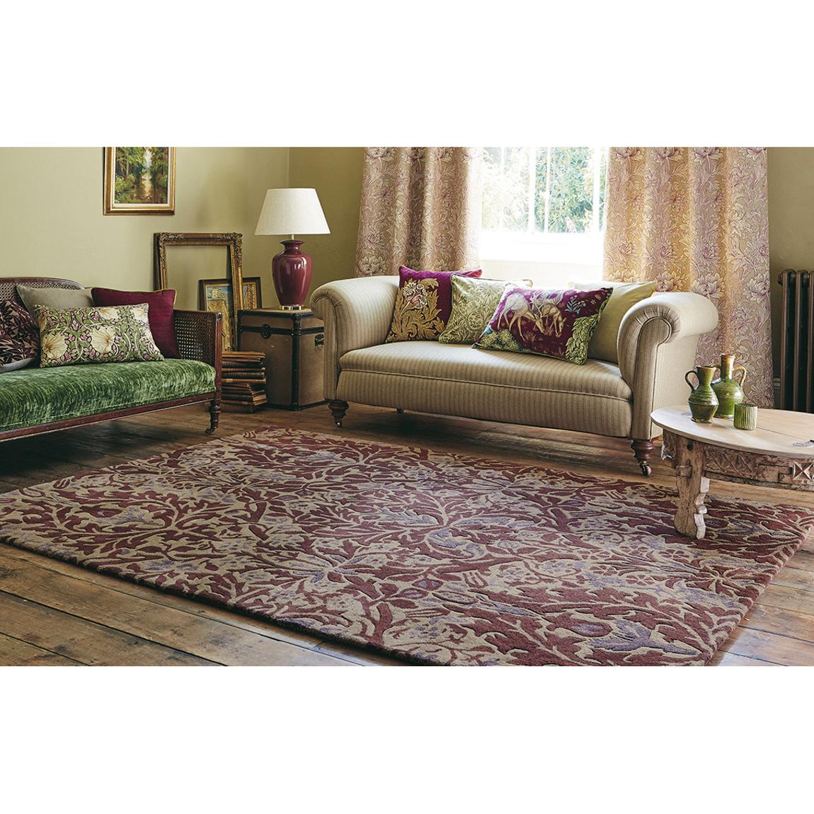 Autumn Flowers 27500 170x240 Rug, Plum main product photo