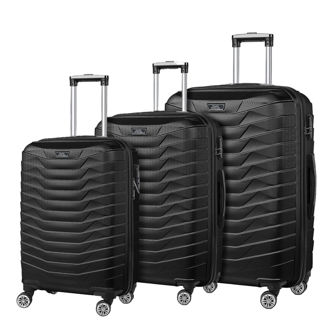 Black Set Of Three Suitcases main product photo