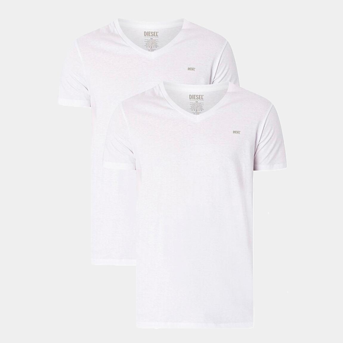 White V-Neck Cotton 2 Pack T-Shirt main product photo