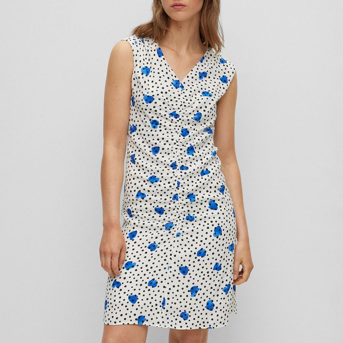 White Desmala V-Neck Mini Dress main product photo