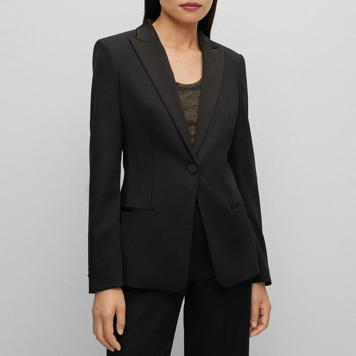 Black Jaxtiny Wool Blazer main product photo