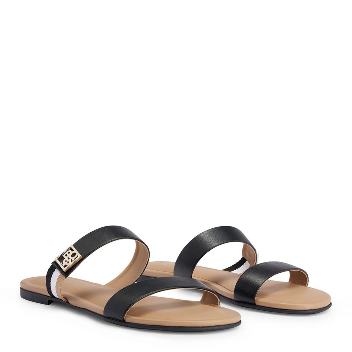 Black Millie Strappy Leather Sandals main product photo