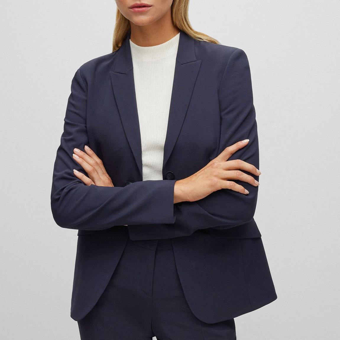 Navy Julea Wool Blend Blazer main product photo