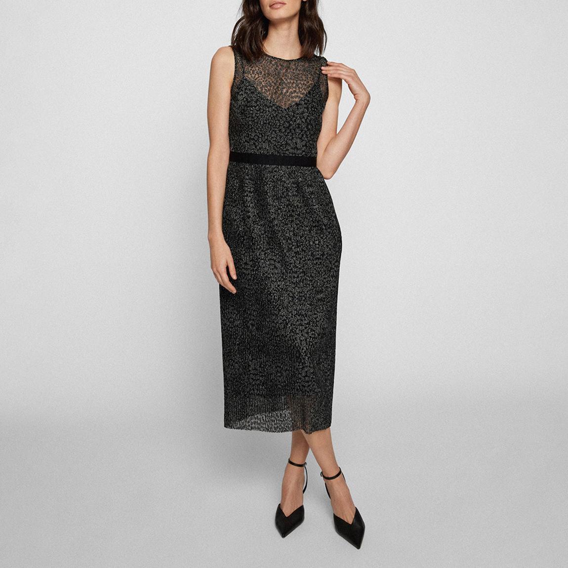 Black Delyra Printed Dress main product photo