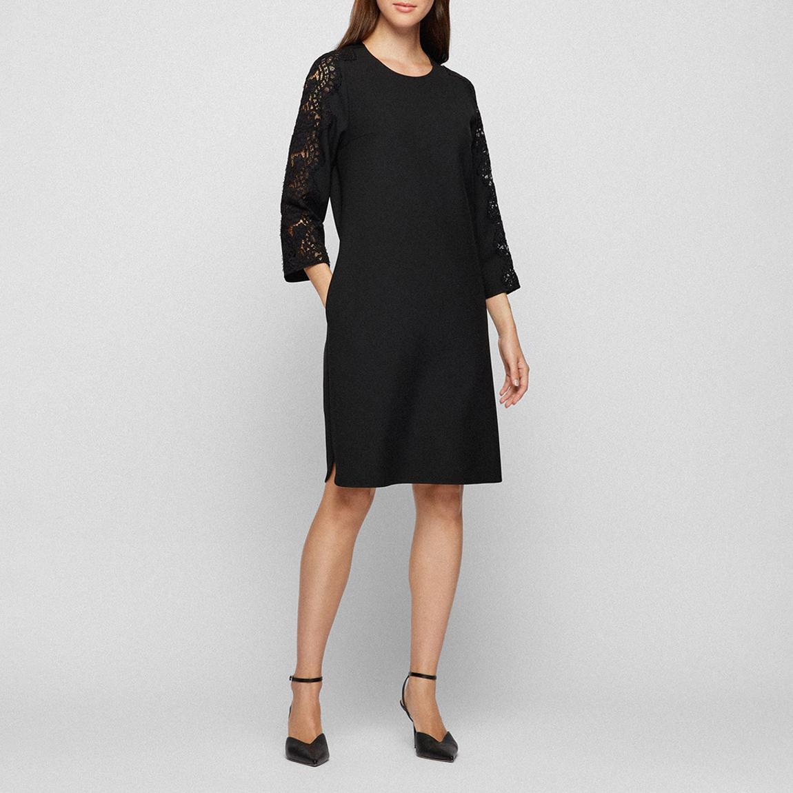 Black Dila Cotton Blend Mini Dress main product photo