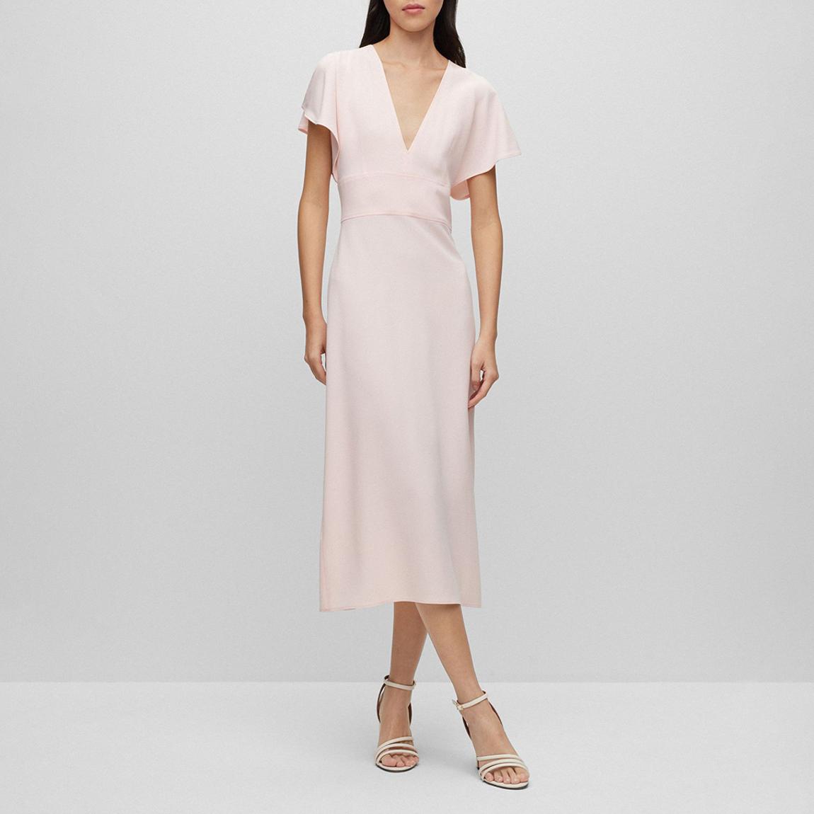 Pink Dawinga V-Neck Midi Dress main product photo