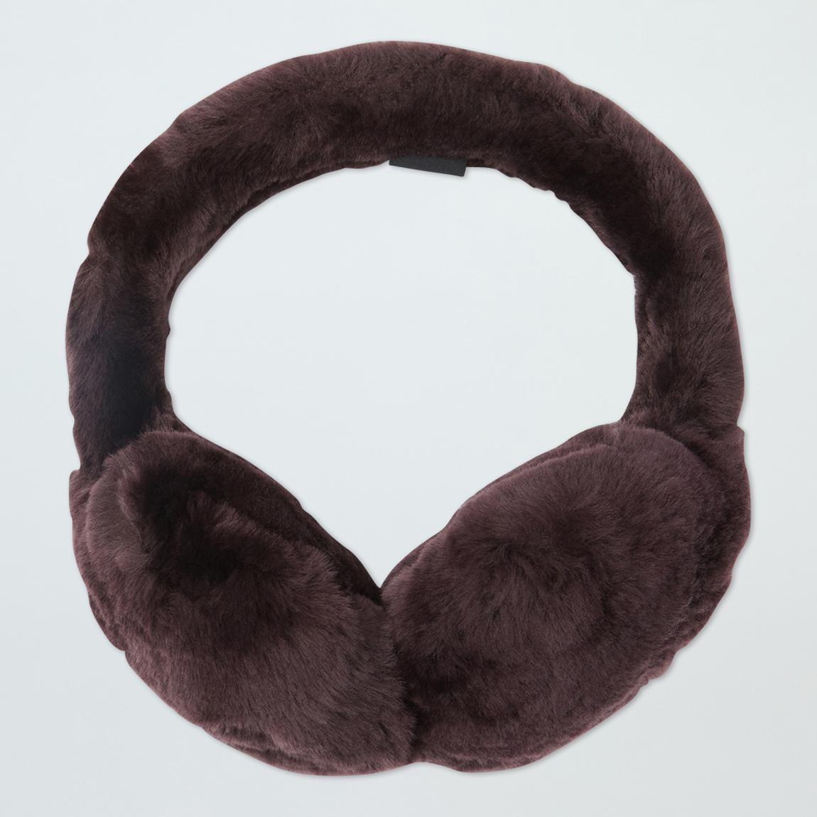 Brown Shearling Fur Out Earmuffs main product photo
