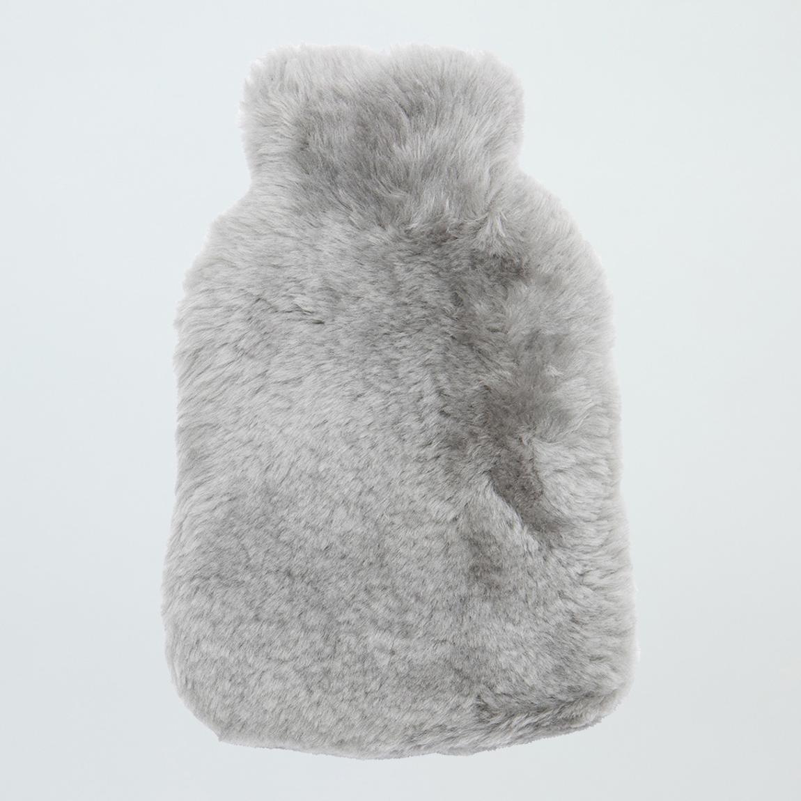Grey Shearling Hot Water Bottle Cover main product photo