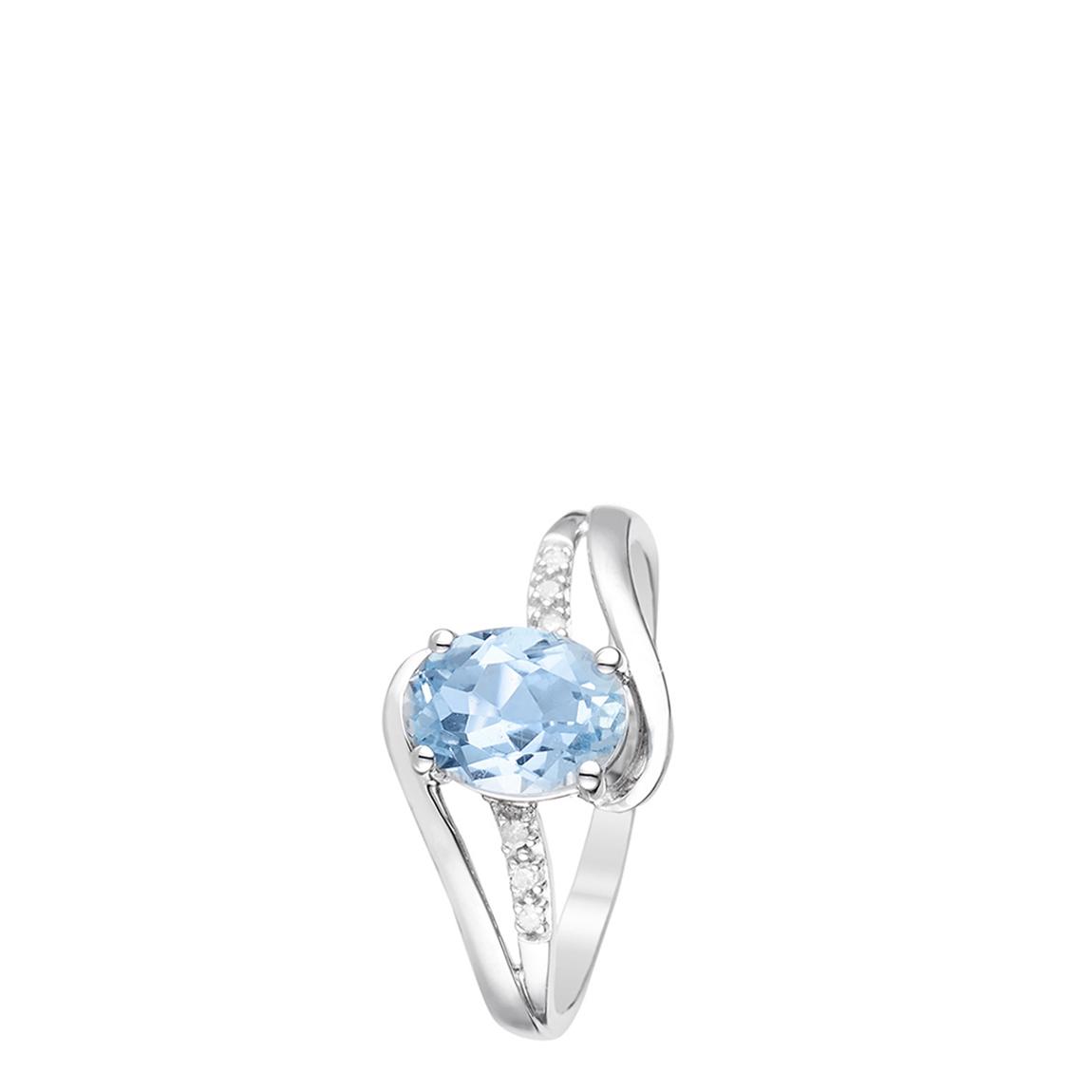 White Gold Auckland Topaz Ring main product photo