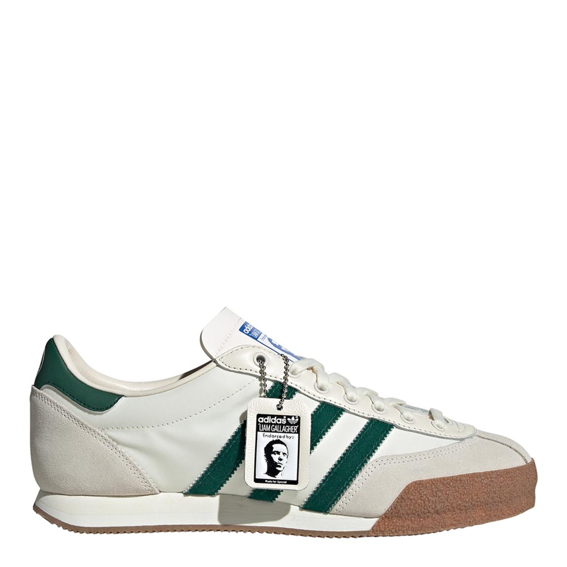 Adidas Unisex White/Green Liam Gallagher x Adidas Spezial LG2