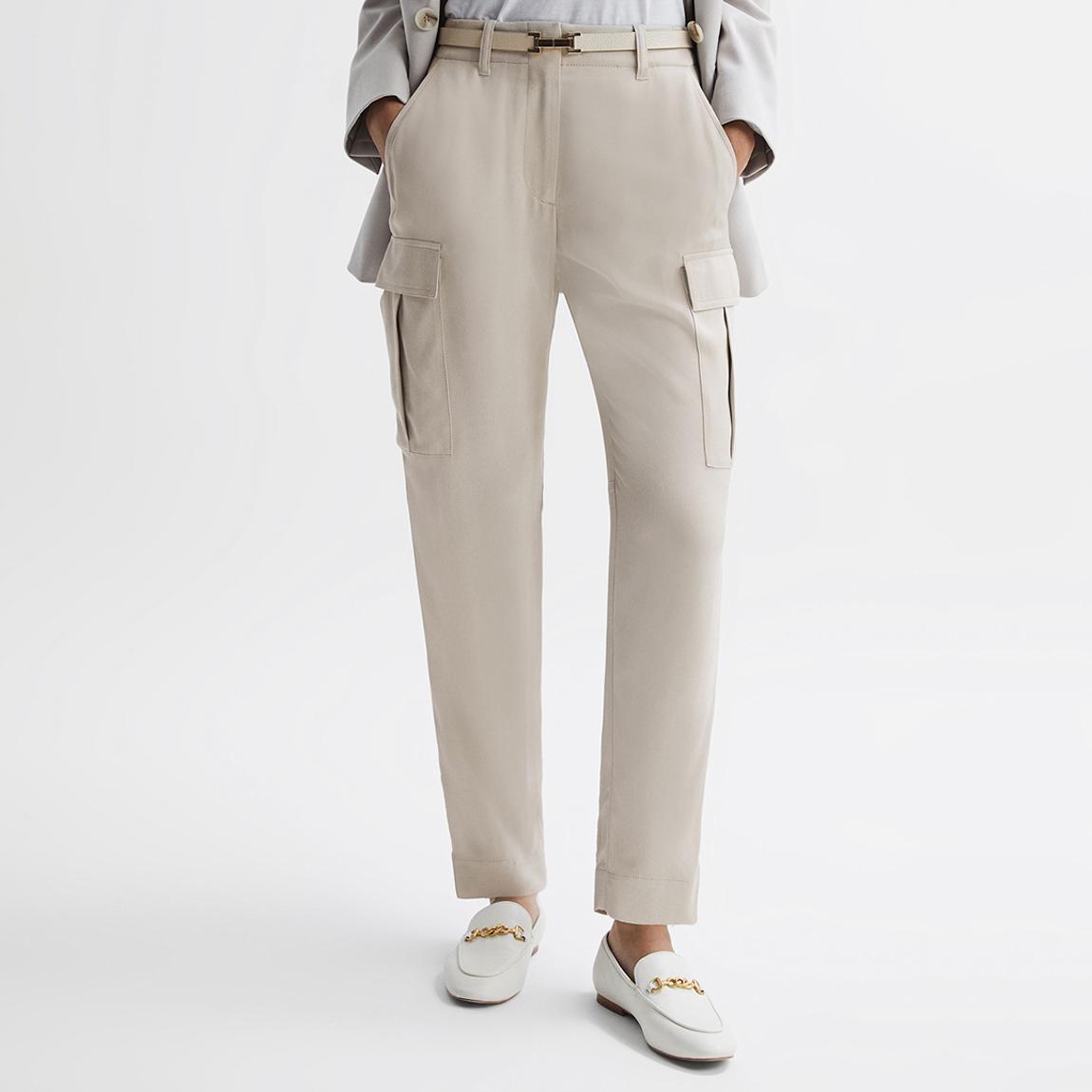 Stone Becca Tapered Cargo Trousers main product photo