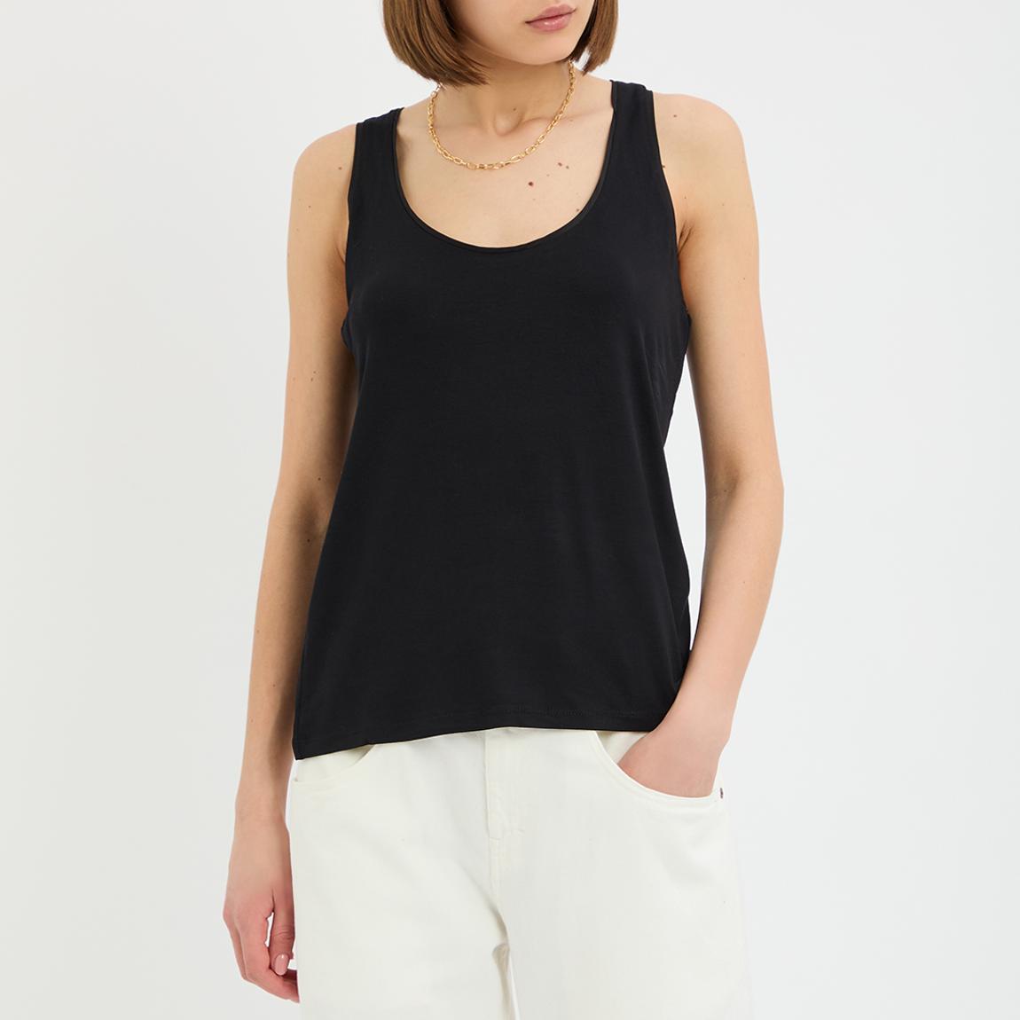 Black Riley Scoop Neck Vest main product photo
